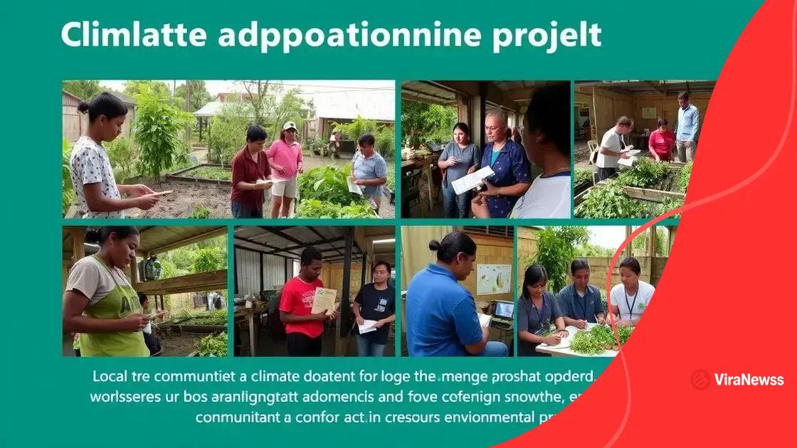 Role of local communities in adaptation