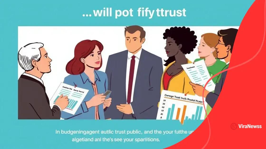 Recent survey results on public trust