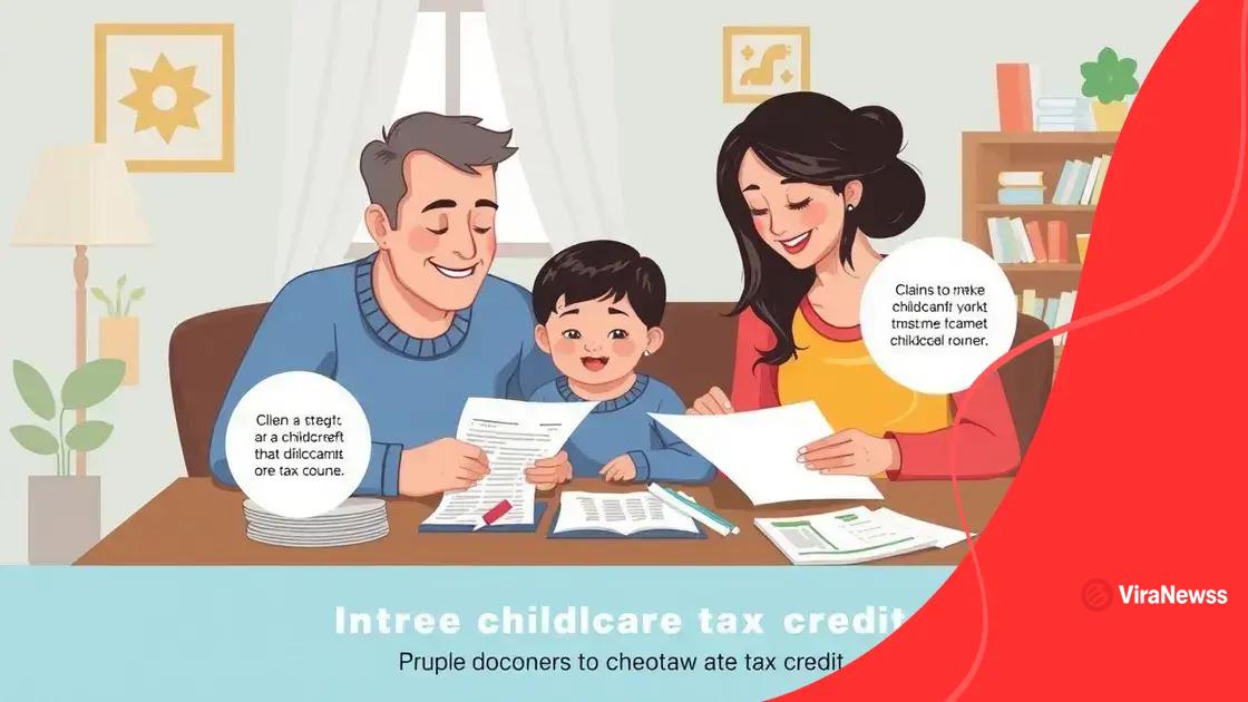 Steps to take advantage of the childcare tax credit