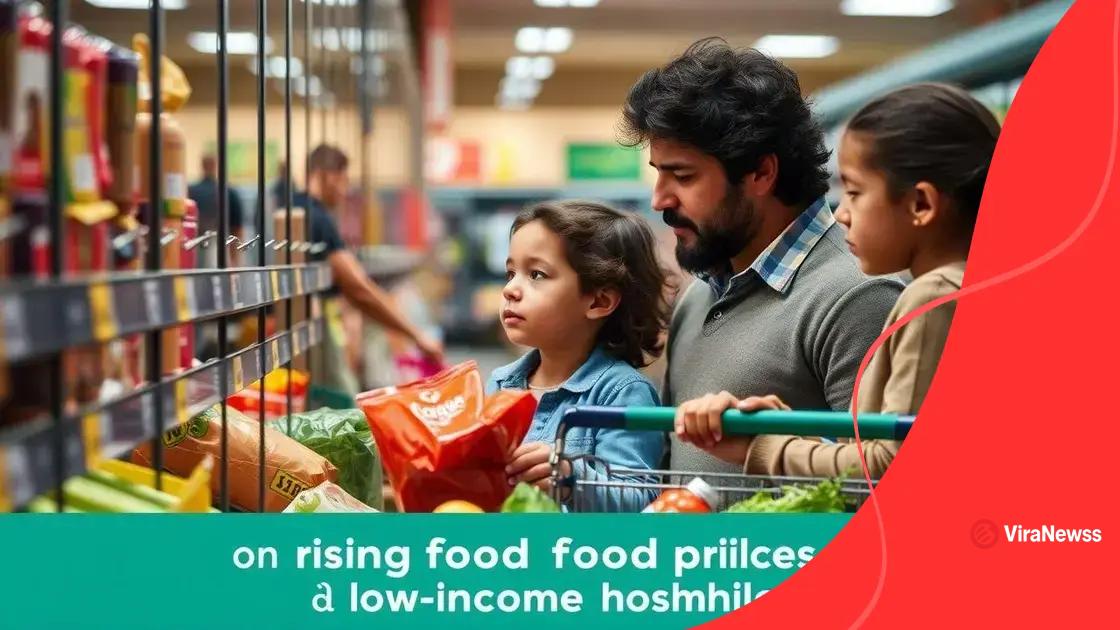 How food price hikes impact low-income households