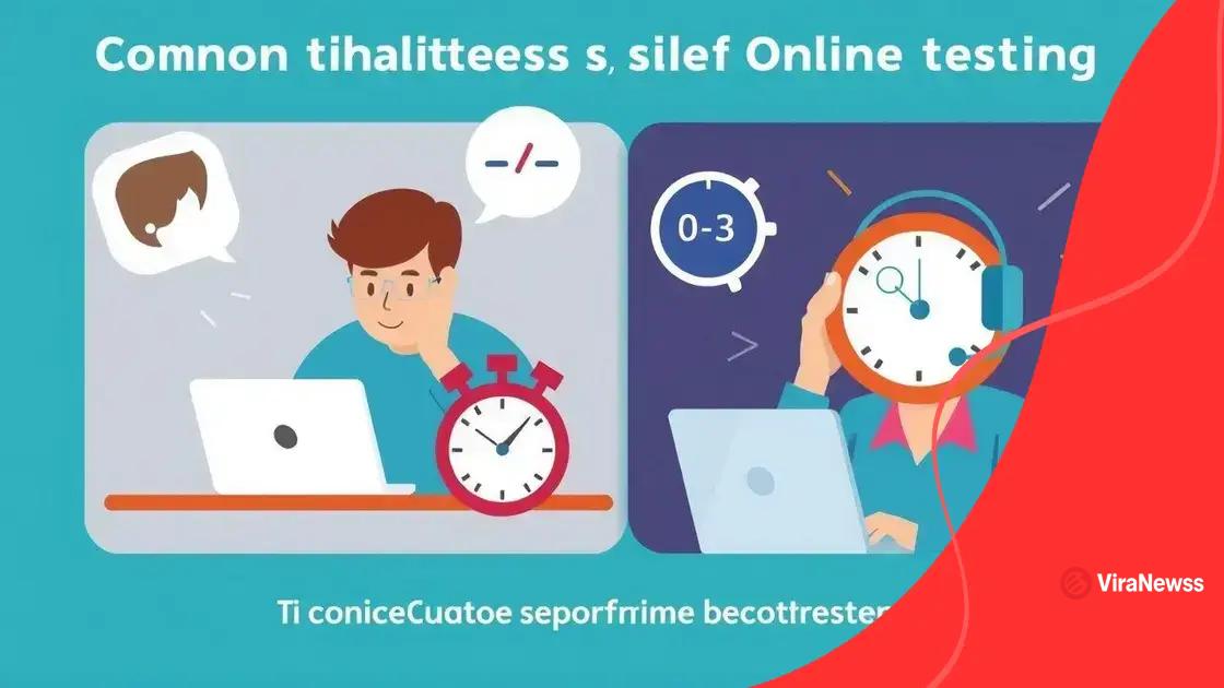 Challenges of implementing online testing