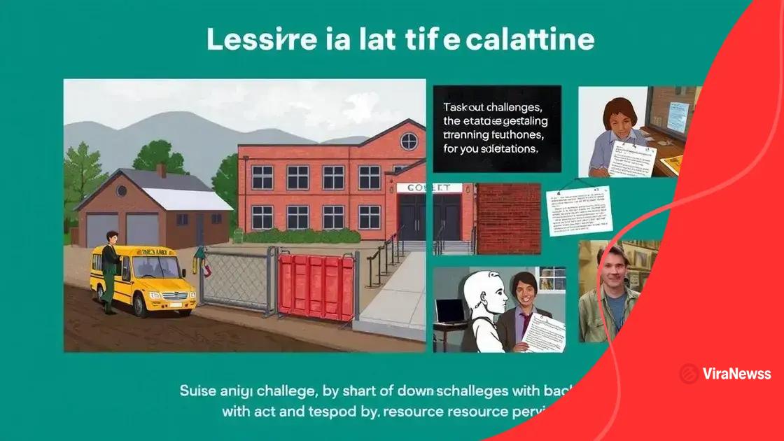 Challenges faced in achieving schoolaccess
