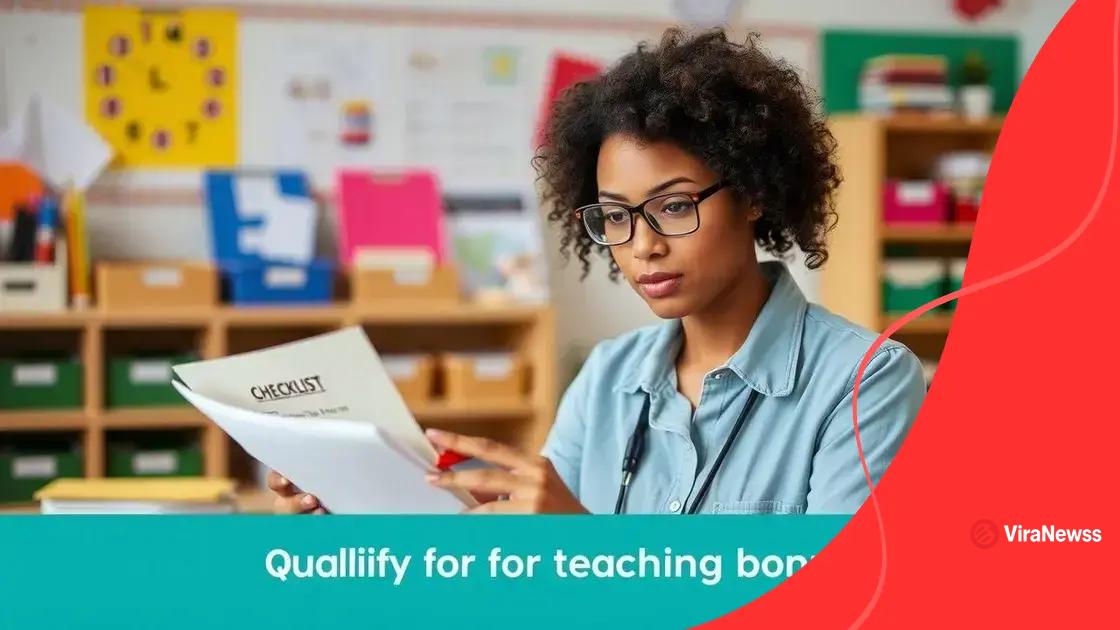 How to qualify for teacherbonus