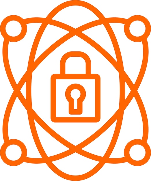 A padlock icon made of interconnected network cables, symbolizing the security and protection of critical infrastructure. The padlock is glowing with a green light, indicating a secure and compliant status. The background is a dark, abstract representation of cyberspace with data streams flowing around the padlock.