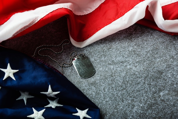 A close-up shot of an American flag with the Department of Veterans Affairs seal subtly placed in the background, symbolizing the government's commitment to supporting veterans.