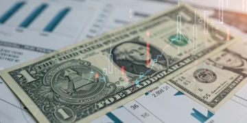 US Treasury bonds and financial graphs, symbolizing 2025 yield forecasts and investment outlook.