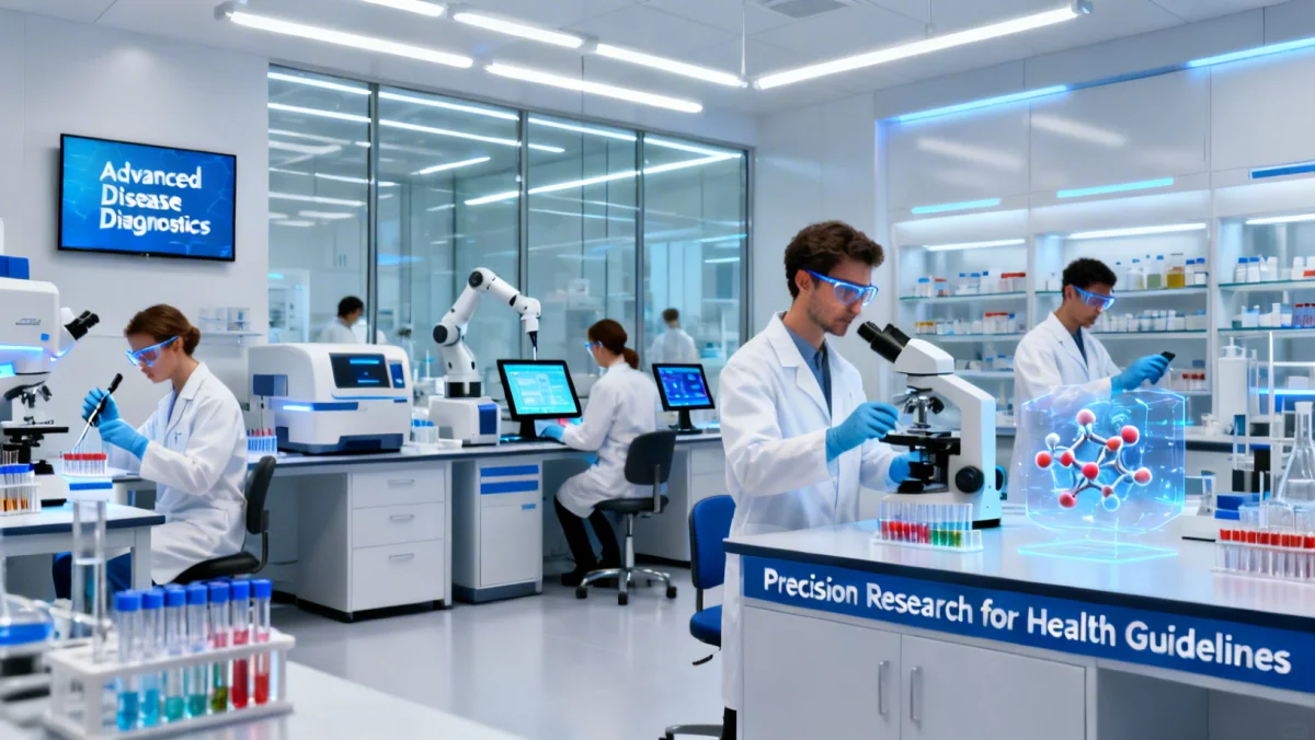 Scientists working in a modern lab, symbolizing advanced medical research for new guidelines.