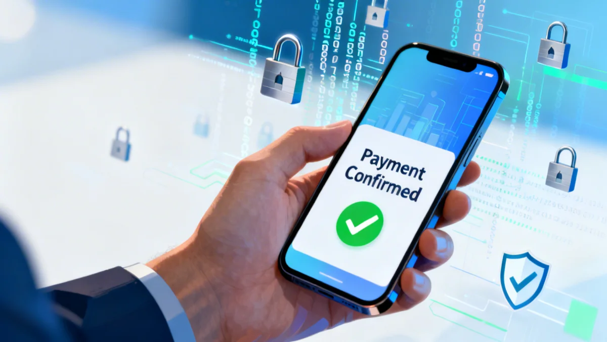 Secure online payment confirmation on a smartphone