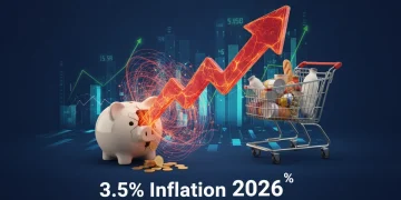 Graphic depicting 2026 inflation impacting savings and spending power