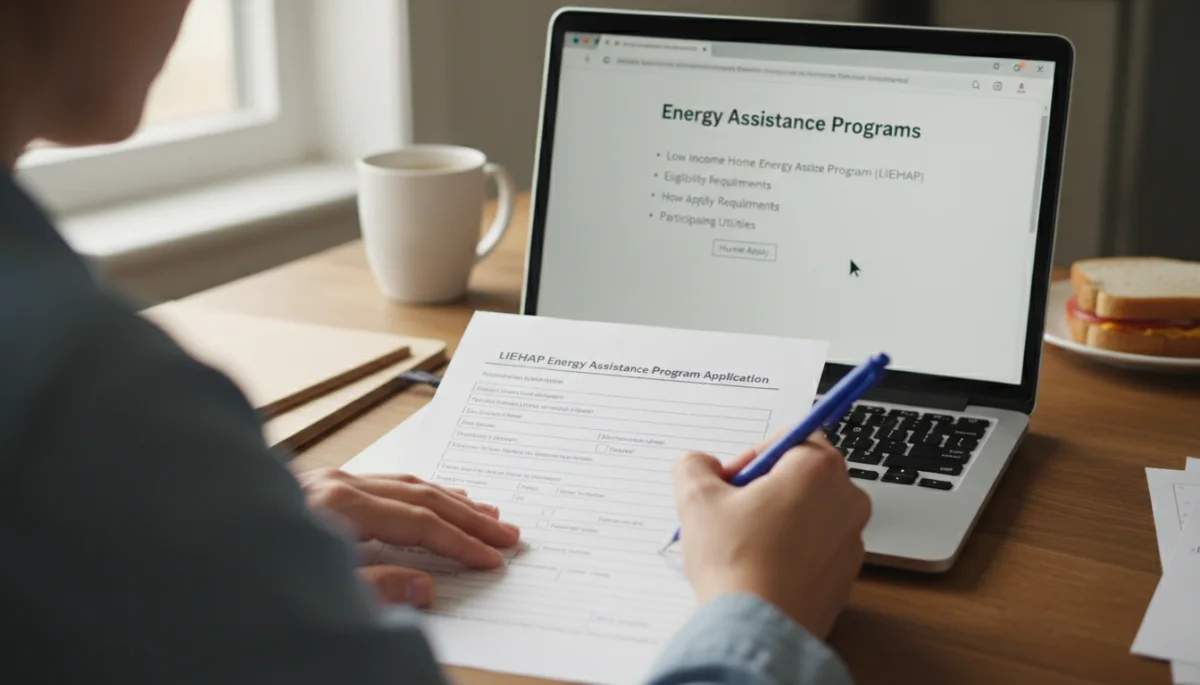 Person applying for LIHEAP energy assistance program